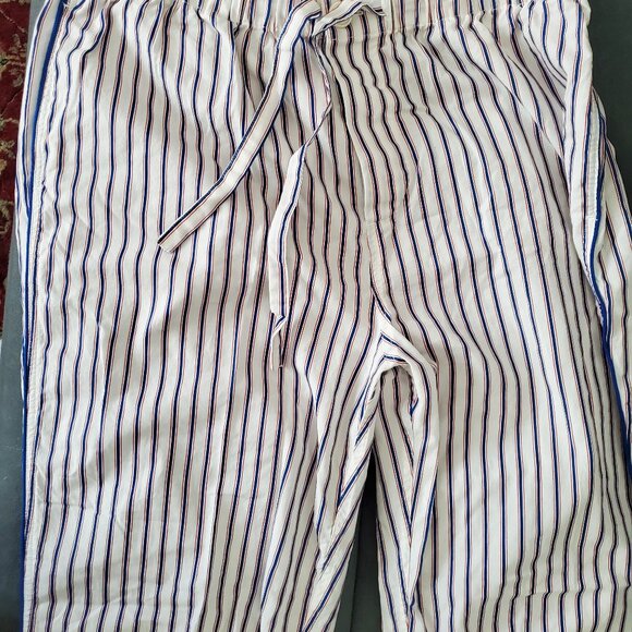 Marina Pajama Set in Cream, Blue & Red Dual Stripe [M] - Picture 7 of 8